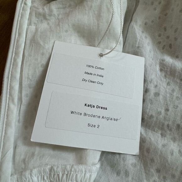 BATSHEVA A-Line Maxi Dress White Size 2 Eyelet Lace Ruffle‎ Corset Shape Bodice - Picture 14 of 15